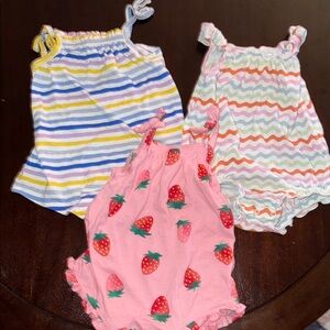 Old Navy Kids Bodysuits - Stripes, Zigzags, and Strawberries
